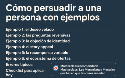 Cómo persuadir a una persona con ejemplos