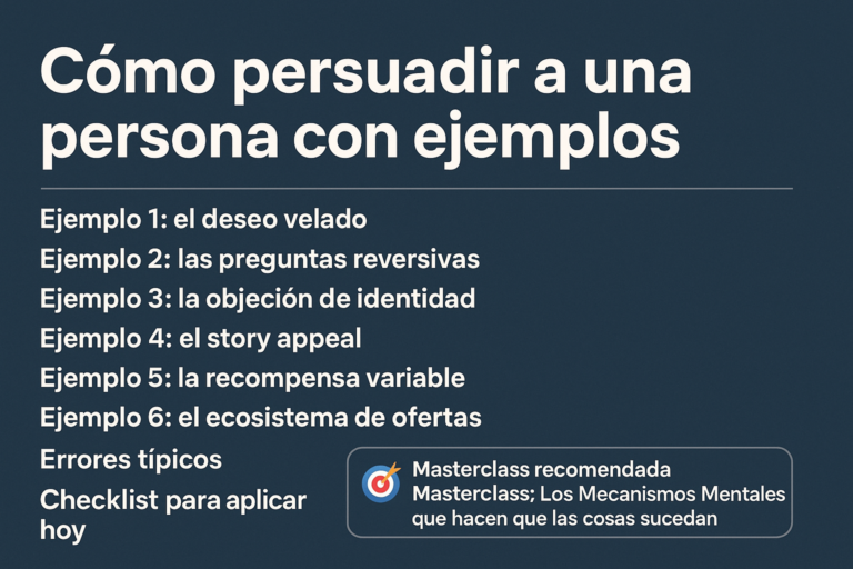 Qué es persuadir a una persona (con ejemplos reales)